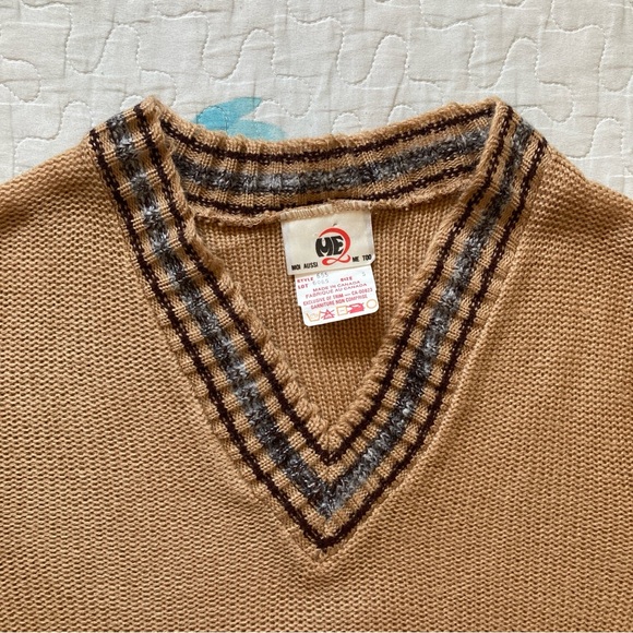Vintage 90s does 70s Toffee Knit Sweater ☕️ - Picture 4 of 6